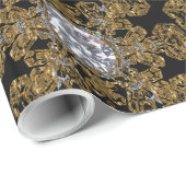 Elegant snowfall Magische Flavis-unieke kerst Cadeaupapier (Rol Hoek)