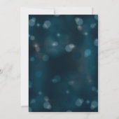 Elegant Snowflake Engagement Party Kaart (Achterkant)