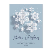 Elegant Snowflake kerstcadeaufeestdag