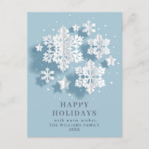 Elegant Snowflake kerstcadeaufeestdag