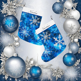 Elegant Snowflake Kerstmis stoppen Grote Kerstsok