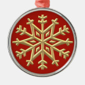 Elegant Snowflake Ornament (Voorkant)