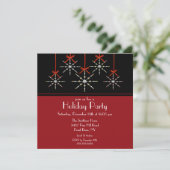 Elegant Snowflake Ornament Holiday Kaart (Staand voorkant)
