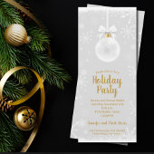 Elegant Snowflake Ornament kerstuitnodigingen