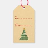 Elegant Snowflake Ornament Winter Gift Tag Cadeaulabel (Achterkant)