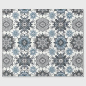 Elegant Snowflake Patroon Wrapping Paper - Winter Cadeaupapier (Vlak)
