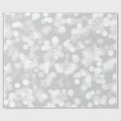 Elegant Snowflake Pattern Cadeaupapier (Vlak)