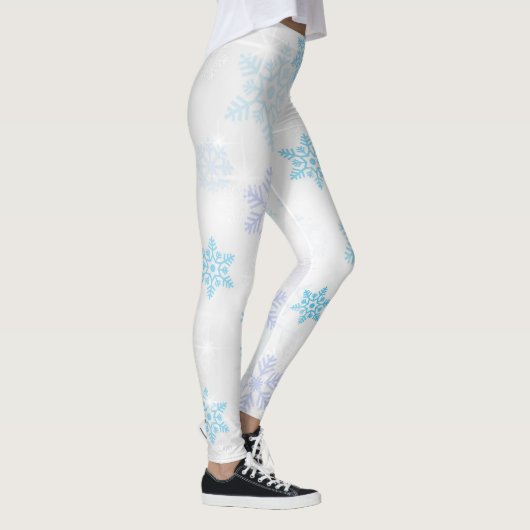 Elegant Snowflake Pattern Leggings (Rechts)
