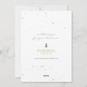 Elegant Snowflake Prettige feestdagen Corporate Feestdagenkaart (Achterkant)