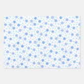 Elegant Snowflake Red Green White Kerstmis Modern Inpakpapier Vel (Voorkant)