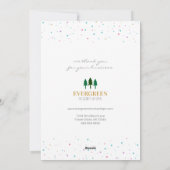 Elegant Snowflake Season's Greetings Business Feestdagenkaart (Achterkant)