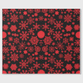 Elegant Snowflake Silhouette Gift Cadeaupapier (Vlak)