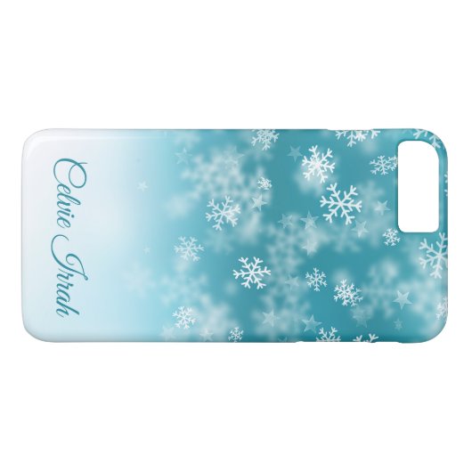 Elegant Snowflakes Aangepast | Telefonische kwesti Case-Mate iPhone Case (Achterkant (Horizontaal))