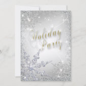 Elegant Snowflakes Amethyst Frost Holiday Kaart (Voorkant)