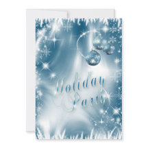 Elegant Snowflakes Blue Frost Holiday