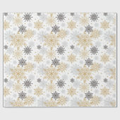Elegant Snowflakes Cadeaupapier (Vlak)