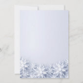 Elegant Snowflakes CHRISTMAS HOLIDAY BRUNCH Kaart (Achterkant)