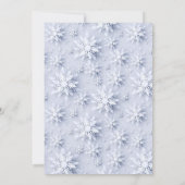 Elegant Snowflakes CHRISTMAS HOLIDAY BRUNCH Kaart (Achterkant)