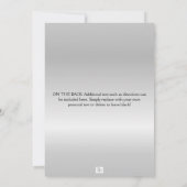 Elegant Snowflakes Company Kerstparty Kaart (Achterkant)