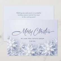 Elegant Snowflakes Corporate Kerstgroet