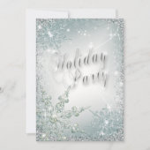 Elegant Snowflakes Dusty Blauwgroen Mist Holiday P Kaart (Voorkant)