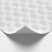 Elegant Snowflakes Feestdagen kerstwinter Cadeaupapier (Hoek)