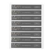 Elegant Snowflakes Gold Modern Holiday (Vel)