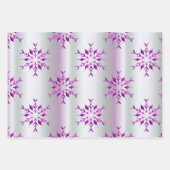 Elegant Snowflakes kerst Inpakpapier Vel (Voorkant 3)