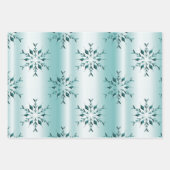 Elegant Snowflakes kerst Inpakpapier Vel (Voorkant)
