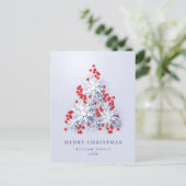 Elegant Snowflakes kerstcadeaudag Briefkaart (Staand voorkant)