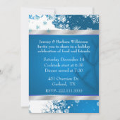 Elegant Snowflakes-kerstfeest Kaart (Voorkant)