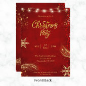 Elegant Snowflakes kerstfeestdag Kaart