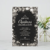 Elegant Snowflakes kerstfeestdagen (Staand voorkant)