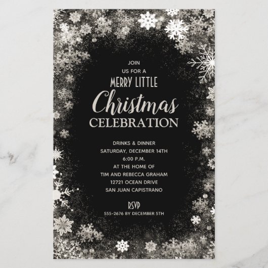 Elegant Snowflakes kerstfeestdagen (Voorkant)