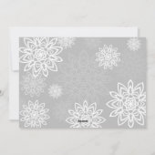 Elegant Snowflakes Love and Light Hanukkah Photo Feestdagenkaart (Achterkant)