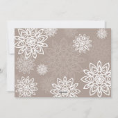 Elegant Snowflakes Love and Light Hanukkah Photo Feestdagenkaart (Achterkant)