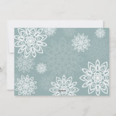 Elegant Snowflakes Love and Light Hanukkah Photo Feestdagenkaart (Achterkant)