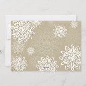 Elegant Snowflakes Love and Light Hanukkah Photo H Feestdagenkaart (Achterkant)