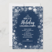Elegant Snowflakes op Navy Holiday-uitvindingen (Voorkant)