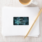 Elegant Snowflakes Retour Adreslabel Etiket (Insitu)