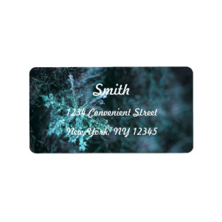 Elegant Snowflakes Retour Adreslabel Etiket