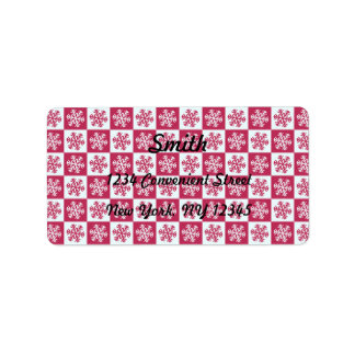 Elegant Snowflakes Retour Adreslabel Etiket