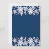 Elegant Snowflakes Tree Holiday CHRISTMAS PARTY Kaart (Achterkant)