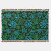 Elegant Snowflakes Winter Pattern Deken (Voorkant)