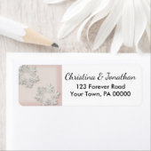 Elegant Snowflakes Winter Return Address Labels (Insitu)