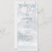 Elegant Snowflakes Winter Wedding Kaart (Voorkant)