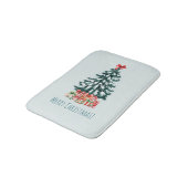 Elegant Snowy Christmas Tree Badmat (Gekanteld)