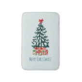 Elegant Snowy Christmas Tree Badmat (Voorkant Verticaal)