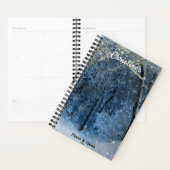Elegant Snowy Forest Sunshine Sparkle Naam Jaarlij Planner (Display)