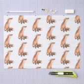 Elegant Snowy Winter Animals Red Fox Tissue Paper Tissuepapier (Craft)